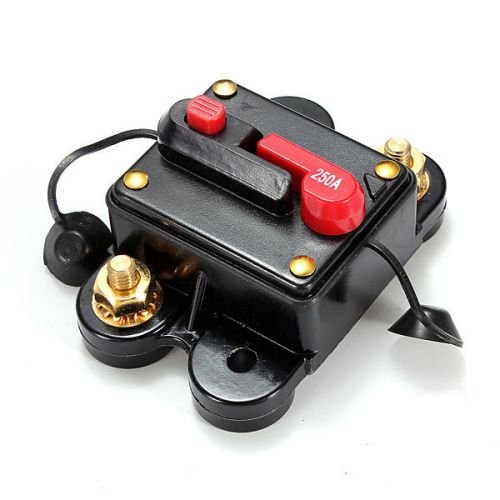 250a car marine boat bike stereo audio inline circuit breaker fuse for sale