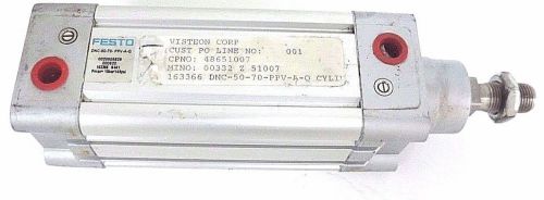 NEW FESTO DNC-50-70-PPV-A-Q CYLINDER 16336, 10BAR, 145PSI