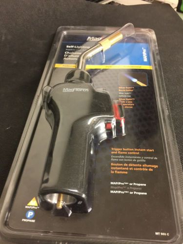 Mag-Torch MT565C Self-Lighting Silver Swirl Heavy-Duty MAPP or Propane Torch