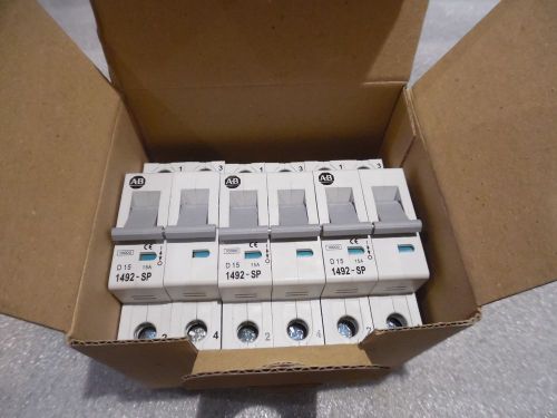 Allen Bradley 1492-SP2D150 Supplementary Protector  Breaker 15A Lot of 3 NEW