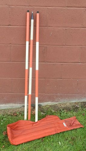 Used LIETZ 12&#039; (3 - 4&#039; sections) Range Pole w/ Bag