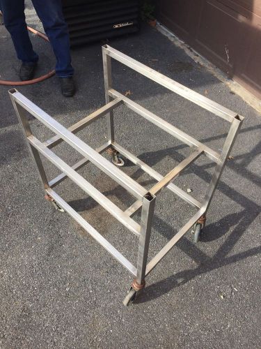 Stainless Steel Meat Lug Cart Food Transporter NSF Wheeled Cart Used