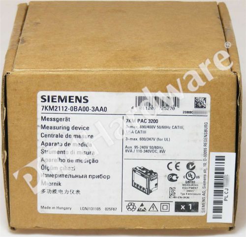 New Siemens 7KM2112-0BA00-3AA0 7KM2 112-0BA00-3AA0 SENTRON Power Monitoring