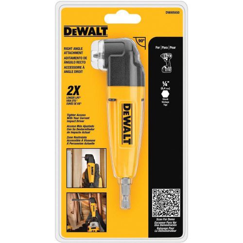 Dewalt Right Angle Drill Adapter angle drill Attachment 1/4&#034; Hex Shank Accessory