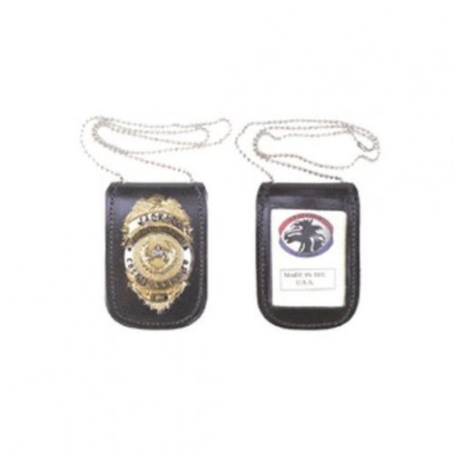 Stallion leather  neck chain badge and id holder for sale