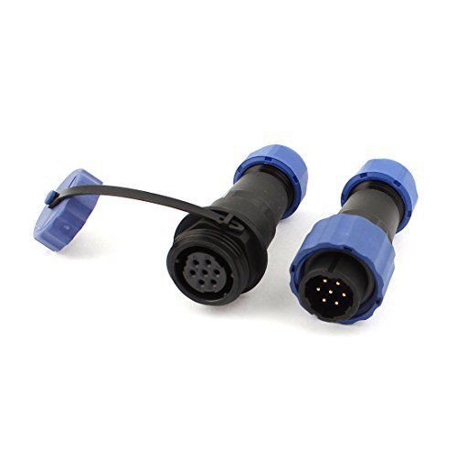 uxcell Pair Waterproof Aviation Connector Plug w Socket SD16-7 7 Pin IP68
