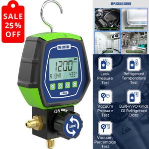 Refrigeration HVAC Digital Pressure Gauge Single Manifold Gauge Auto Home Usage