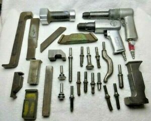 Rivet Guns - Chicago Pneumatic Zip Gun / DK Product DV-1148 + Sets/Bucking Bars