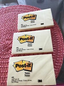 3  Packages of 27/8x4/7/8 post it