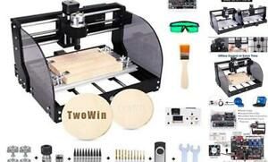 3018 Pro-M 2-in-1 Engraving Machine,DIY Mini CNC Wood Router, 3 3018 no module