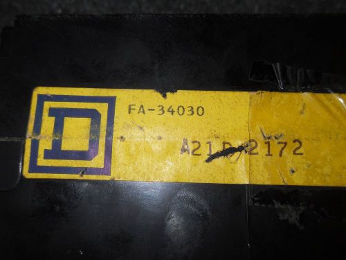 (v51) 1 used square d fa-34030 30a 480v 3 pole circuit breaker for sale