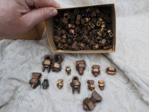 Burndy Servit Copper Electrical Crimper Connectors Assorted Sizes Many Pieces