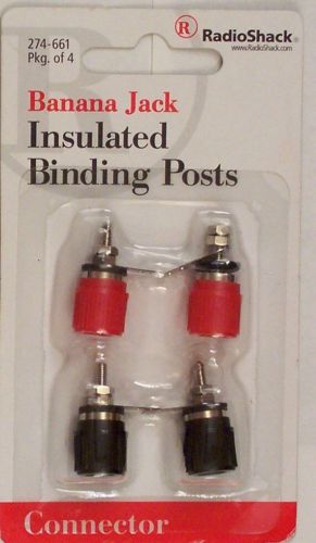 Female Banana Jack Insulated Binding Posts 4/PK