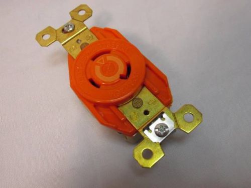 NEW NIB Hubbell IG2310 AC Receptacle NEMA L5-20 Female Orange Isolated Ground