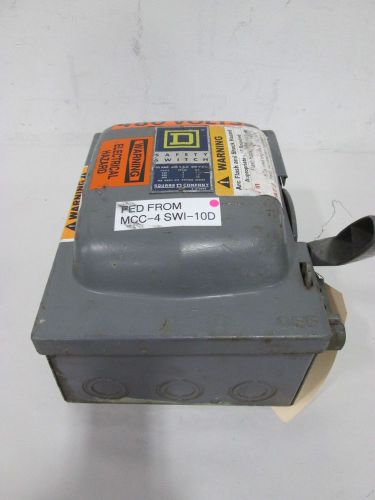 SQUARE D K-313304 NON-FUSIBLE 30A AMP 600V-AC 3P DISCONNECT SWITCH D339823