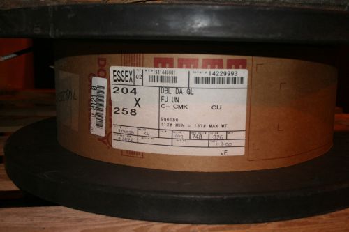 ESSEX Coil/Magnet Wire M0198144001 DBL  DA  GL FU   UN C-CMK   CU; .204 x .258