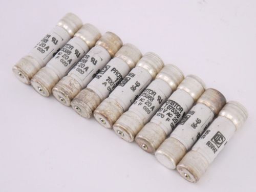 Lot of 9 Ferraz Shawmut T075388 Protistor Cylinder Fuse Cartridge 700VAC 20A