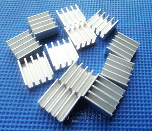 12pcs white 11*11*5 mm aluminum heat sink for ics led cpu fan  diy for sale