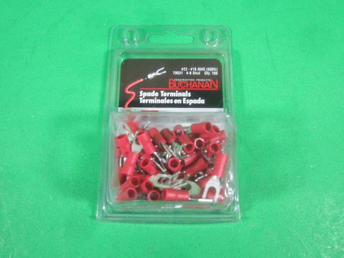 Buchanan Spade Terminals #22-#18 AWG (600V) -- 70031 -- New