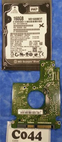 #C044 - WD1600BEVT-22A23T0 50014EE6AB51D127 HHMTJHN NA042B831 hard drive PCB