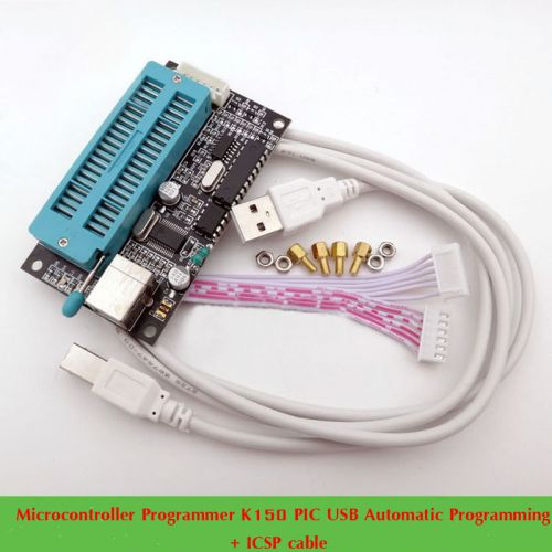 Hot new usb pic k150 automatic develop microcontroller programmer + icsp cable for sale