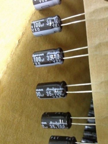 Rubycon Electrolytic Capacitor 100uF 35V YXG 85°C 6.3*11 Q&#039;TY:50PCS/LOT