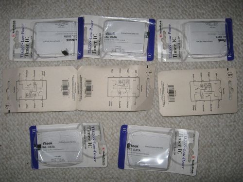 8 pcs tlc555cp low power timer ic lm555 ne555 dip-8 radioshack retail pack new for sale