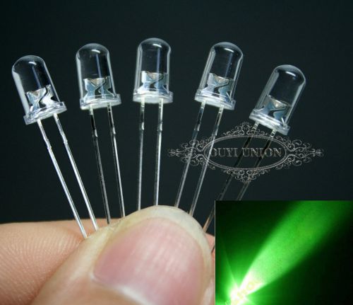 10pcs 12000mcd 5mm 2p ultrabright round green led emitting diode  lamp light for sale