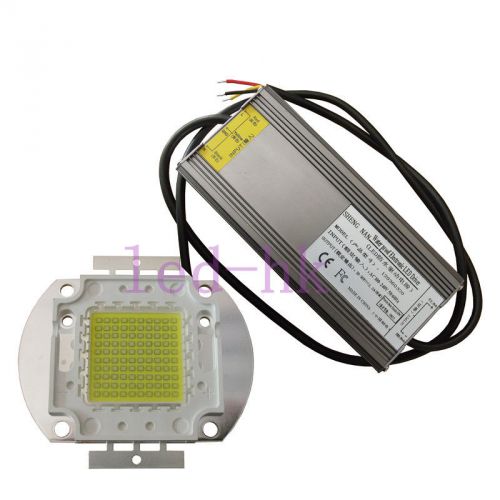 1pc 100w white high power led 20000k + waterproof 85-265v ac driver diy aquarium for sale