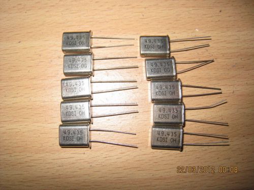 10 X 49.435 MHz 49.435MHz 49.435 M Hz Crystal Oscillator HC-49U NEW KDS Japan