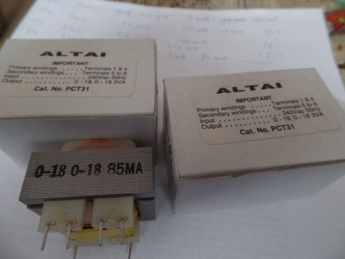 10  transformers  pcb mount 240v 2x18 volt 3va  85 ma for sale