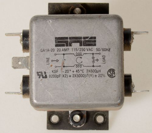 SAE FILTER GA1A - 20  20AMP. 115/250VAC.