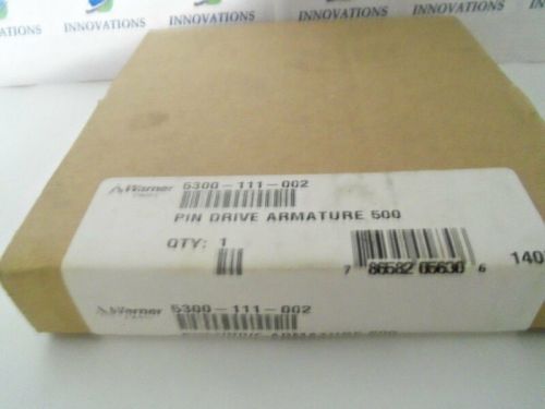 WARNER ELECTRIC PIN DRIVE ARMATURE 5300-111-002 - BRAND NEW