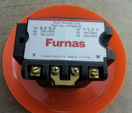 SIEMENS  FURNAS D71628-32 MAGNETIC STARTER COIL  DUAL 208/240V 440/480V SIZE4