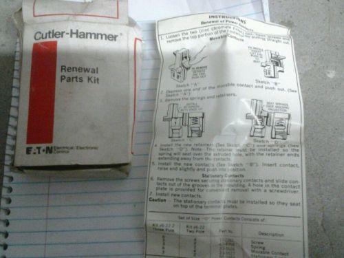 NIB 6-22-2 Cutler Hammer Citation Contact Kit Size 0