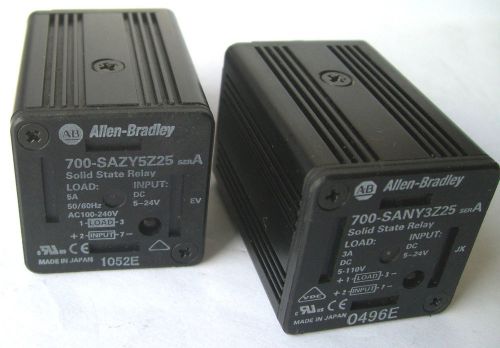 Lot of 2   ALLEN BRADLEY 700-SAZY5Z25 SER. A