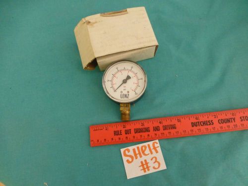 lenz pressure gauge psi 0-100 model no LZ-100-25