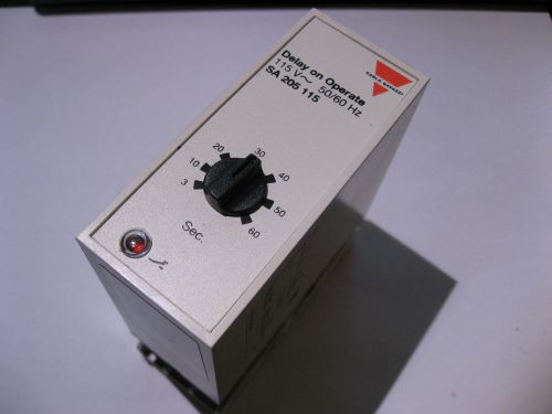 Carlo Gavazzi SA205-115 3-60 Sec DELAY ON OPERATE RELAY w. S411 SOCKET