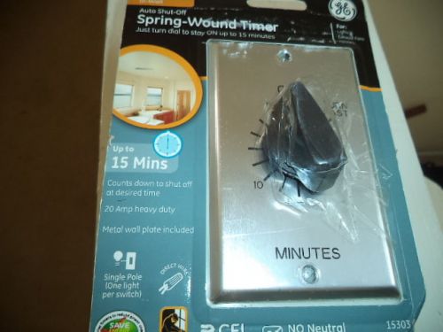 timer spring wound 110 volt 15 min