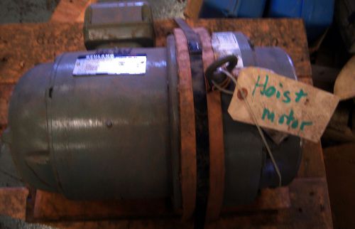 (no lot) Reuland Hoist Motor .75 HP 0007C-1BAC-0128