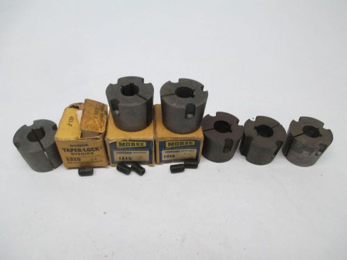 LOT 6 NEW DODGE ASSORTED 1215 3/4 TAPER LOCK MORSE BUSHING 3/4IN ID D302775