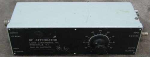 Lavoie laboratories rf attenuator 1-12.4-kmc/10-2100-mc for sale