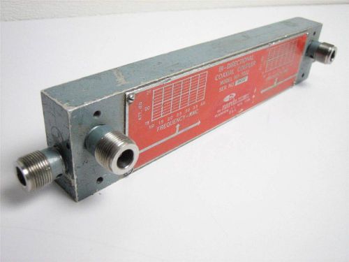 Narda Bi Directional Coaxial Coupler 1-4GHz Model 3022 Type N (ar 50)A