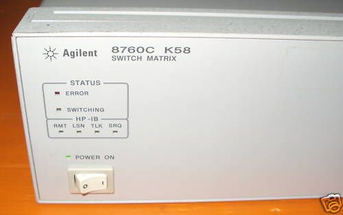 AGILENT 8760C K58 SWITCH MATRIX  UNIT OPT K58