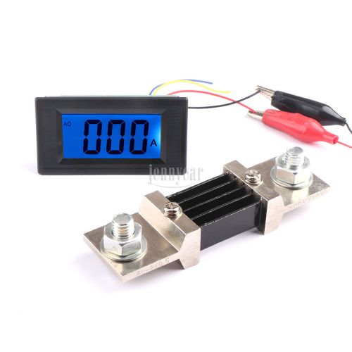 Digital AC 0~500A  Ammeter LCD Digital Panel Amp Meter +Shunt