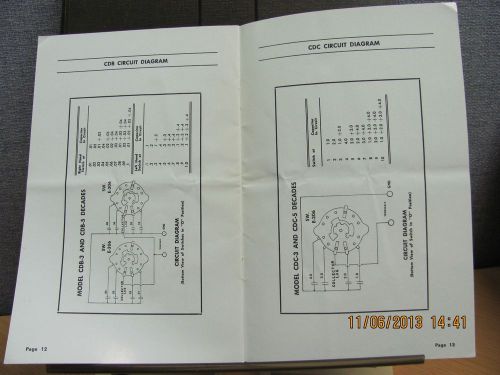 CORNELL-DUBILIER MANUAL CDA,B,C,E,T;CDRM: Capacitor Decades - Instruction #19396