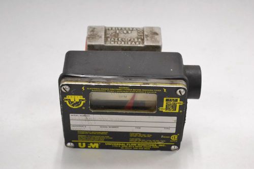 UNIVERSAL FLOW MONITORS SN-ASB3GM-4-500V.9-A1WR 1/2 IN 0-3GPM FLOWMETER B332116