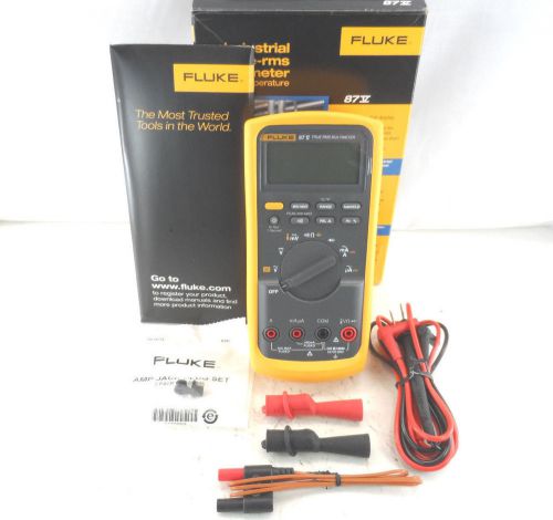 Fluke 87v meter multimeter digital 87-5 temperature probe leads brand new for sale