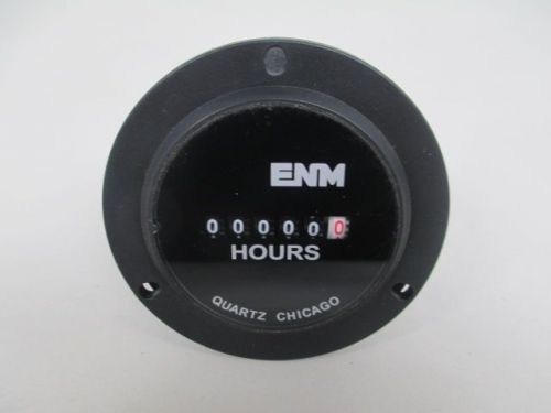 NEW ENM T50B412 HOUR PANEL METER 24V-AC D213319