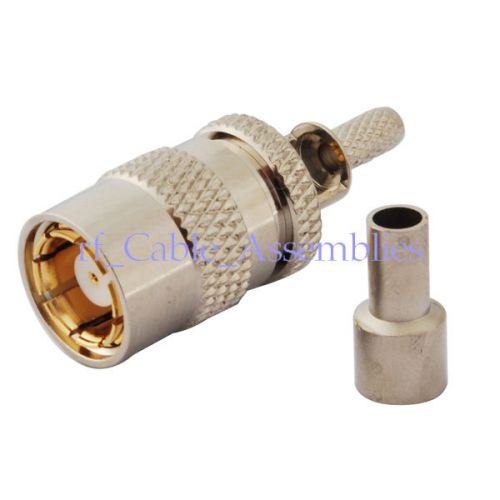 Smz crimp female jack straight for rg174,rg316,lmr100 cable bt 2002 rf connector for sale